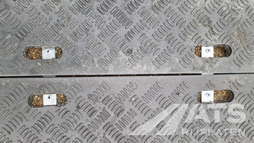Bevestiging koppelstukken staal voor B-kwaliteit rijplaten